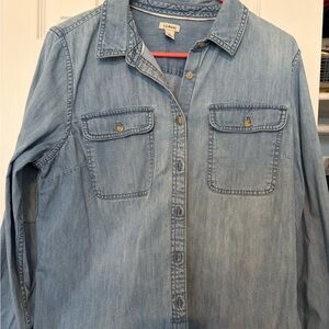 L.L. Bean Light Blue Denim Workshirt